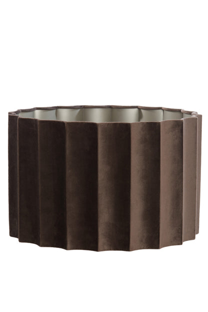 geplooide-donkerbruine-velvet-lampenkap-light-living-disli-variant-image1