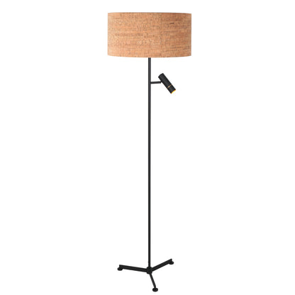 zwarte-tripod-vloerlamp-met-beige-kurklook-en-leesarm-steinhauer-stang-main-image