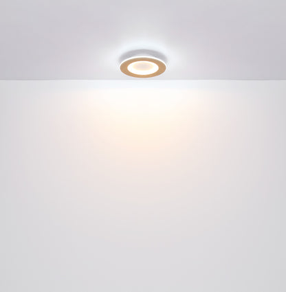 Lâmpada de teto LED metálica branca refinada – imagem 5