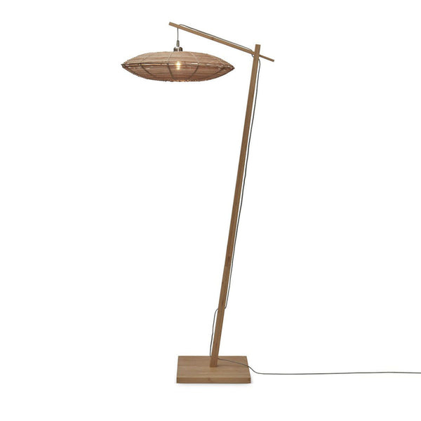 GOOD&MOJO Tanami vloerlamp – naturel bamboe en rotan