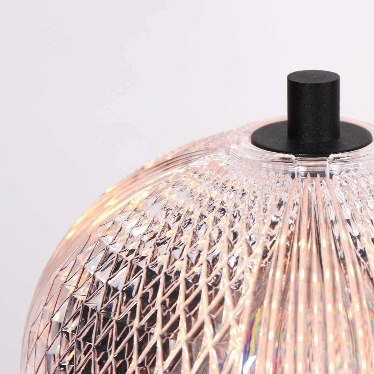 Nowoczesna czarna lampa stołowa LED Mexlite Geripu – zdjęcie 5