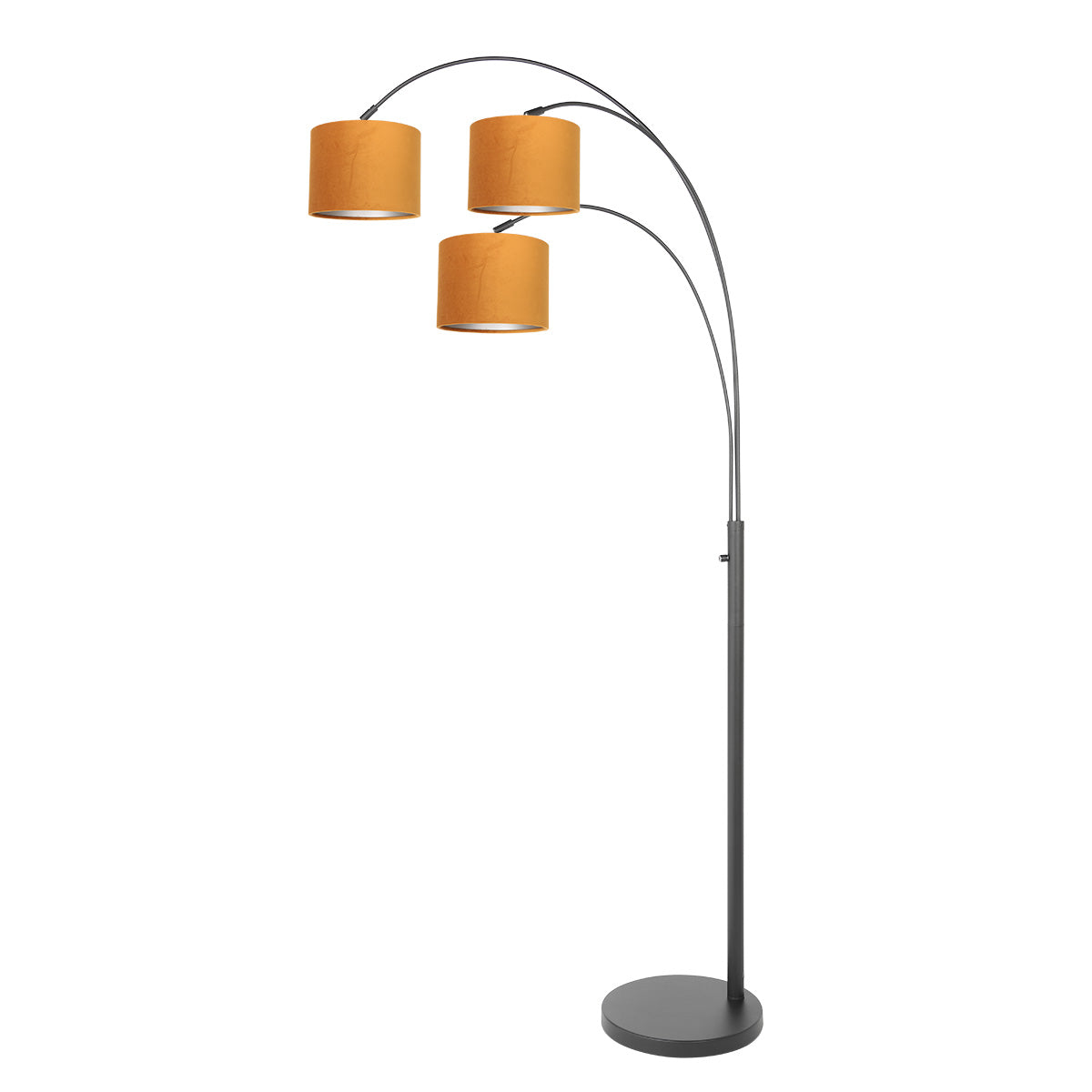 zwarte-booglamp-met-oranje-kappen-steinhauer-sparkled-light-variant-image1