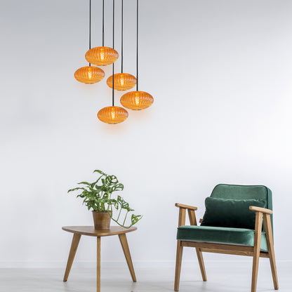 5-lichts-hanglamp-zwart-met-amber-glas-mexlite-aurelio-variant-image2