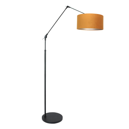 verstelbare-staande-booglamp-met-okergele-kap-steinhauer-prestige-chic-main-image