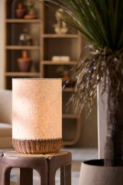 Lâmpada de mesa de papel bege extra grande Light & Living Tio – imagem 4