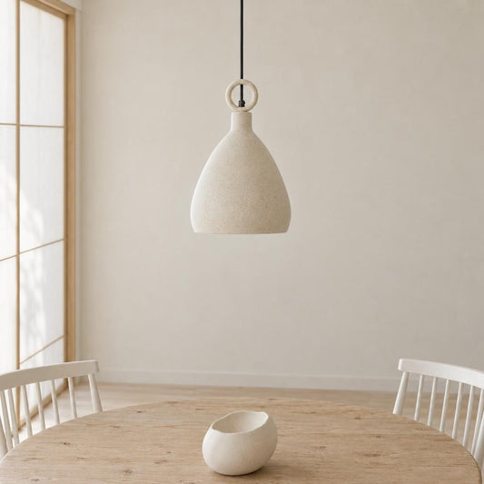 Light & Living Risari beige pendel i metal – stemningsbillede
