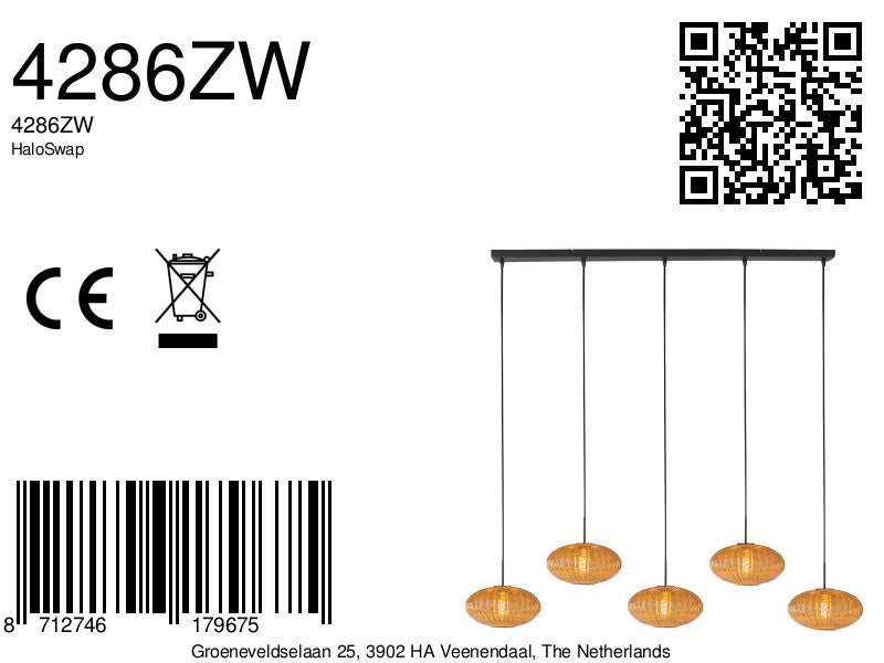 stijlvolle-hanglamp-met-5-ribbelglazen-in-amberkleur-mexlite-haloswap-variant-image8a