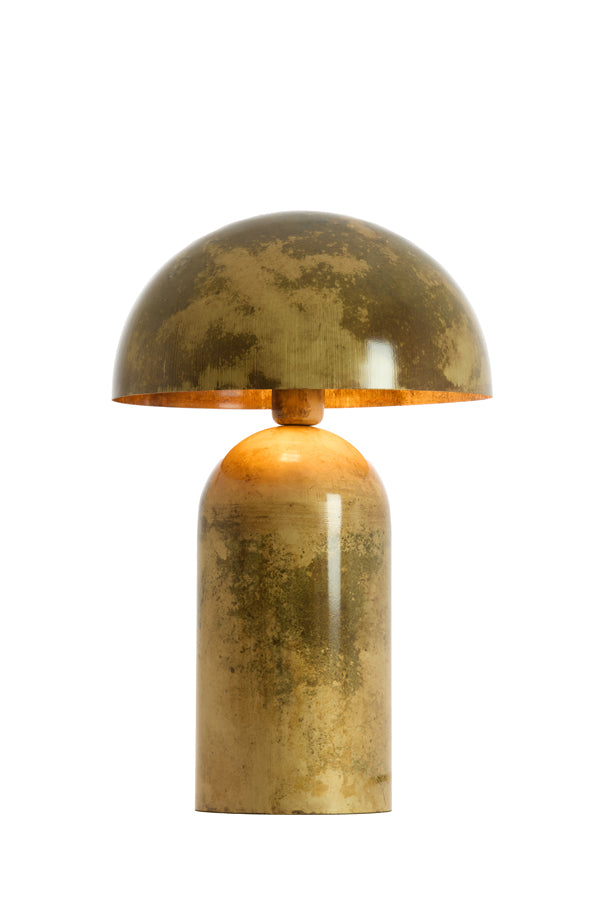 Didelė auksinė metalinė stalinė lempa Light & Living Tolima – nuotrauka 1