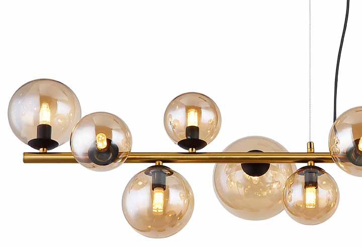 hanglamp-zwart-messing-horizontaal-13-amberglasbol-globo-riha-variant-image2