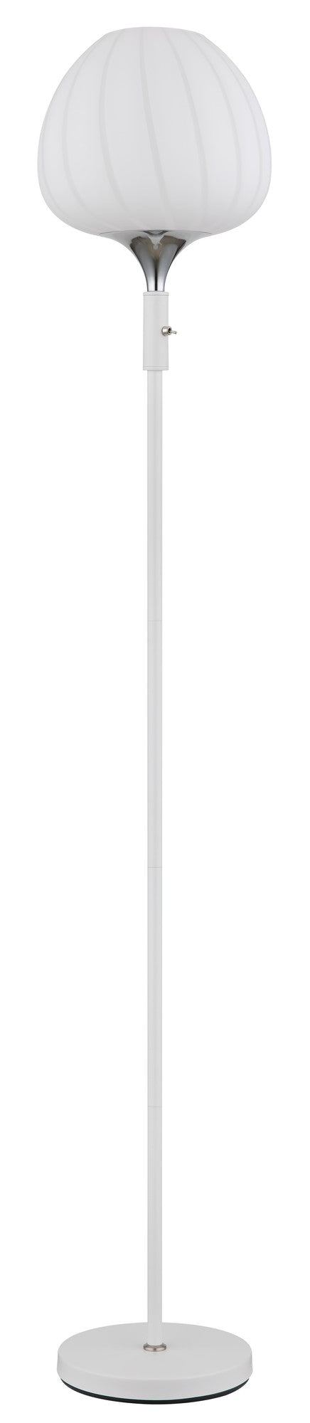 Очарователна бяла стъклена floor lamp – изображение 1