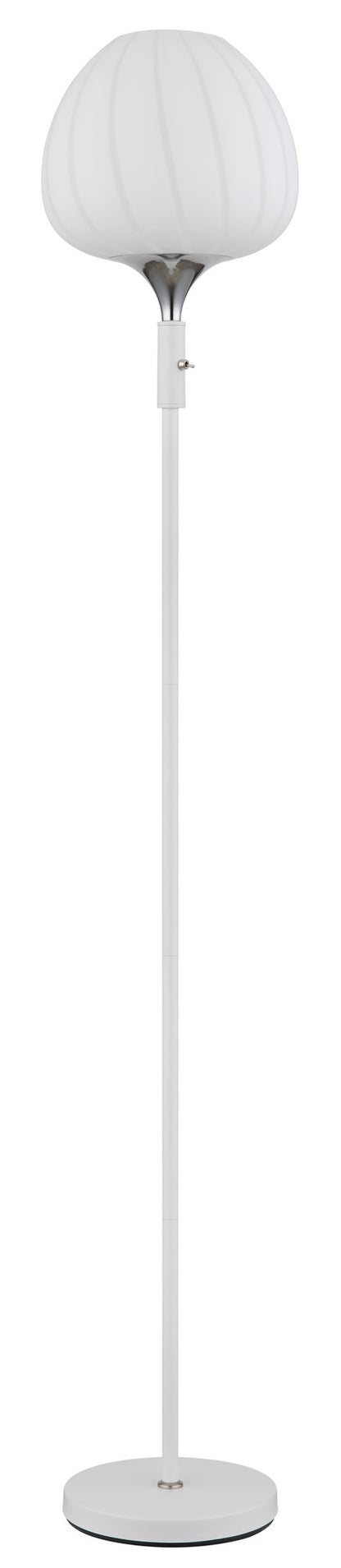 Очарователна бяла стъклена floor lamp – изображение 1