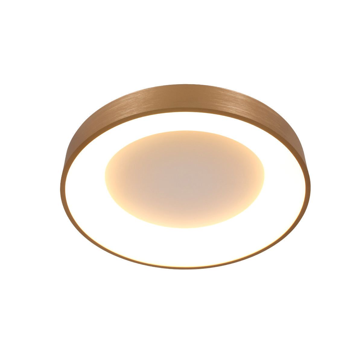 Златна LED плафониера Steinhauer Ringlede Ø38 см – изображение 6