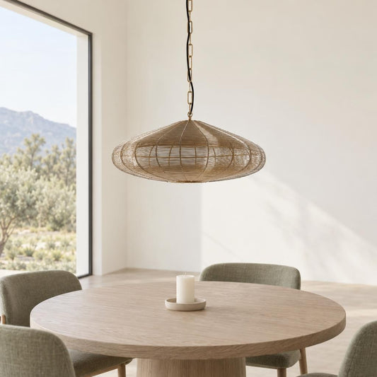 Candeeiro Suspenso Dourado Bahoto | Light & Living – fotografia de ambiente