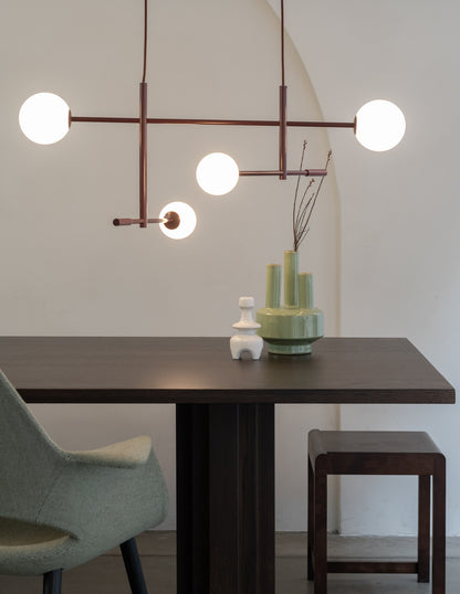 Bordeaux metalen hanglamp met glazen bollen It's About RoMi Copenhagen – afbeelding 2