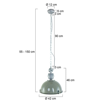 industriele-groene-hanglamp-metaal-glas-koepelvorm-steinhauer-bikkel-variant-image7