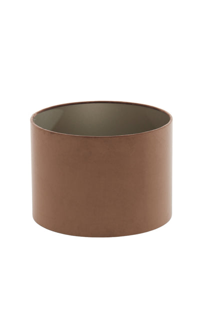 bruingekleurde-cilindervormige-lampenkap-light-living-velours-variant-image2