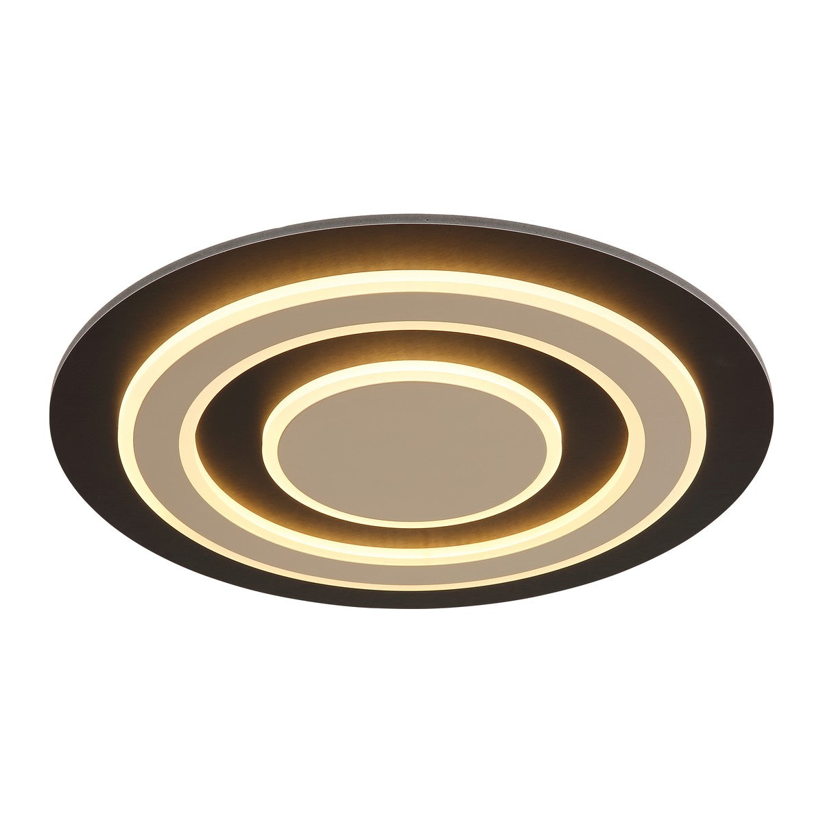 Keskmise suurusega must metallne LED laelamp