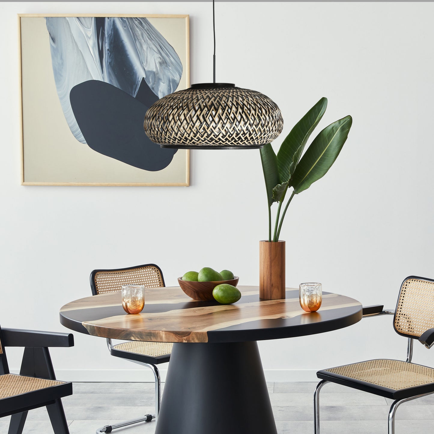 bolle-bamboe-hanglamp-zwart-naturel-steinhauer-sparkled-light-variant-image2