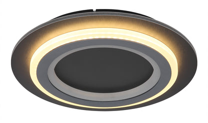 Elegantne must metalline LED 2 valgusega laelamp – pilt 3