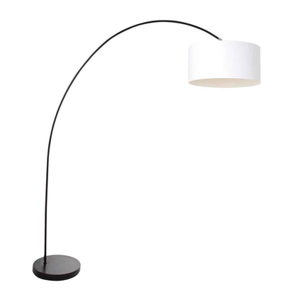 moderne-zwarte-booglamp-met-witte-lampenkap-mexlite-solva-main-image