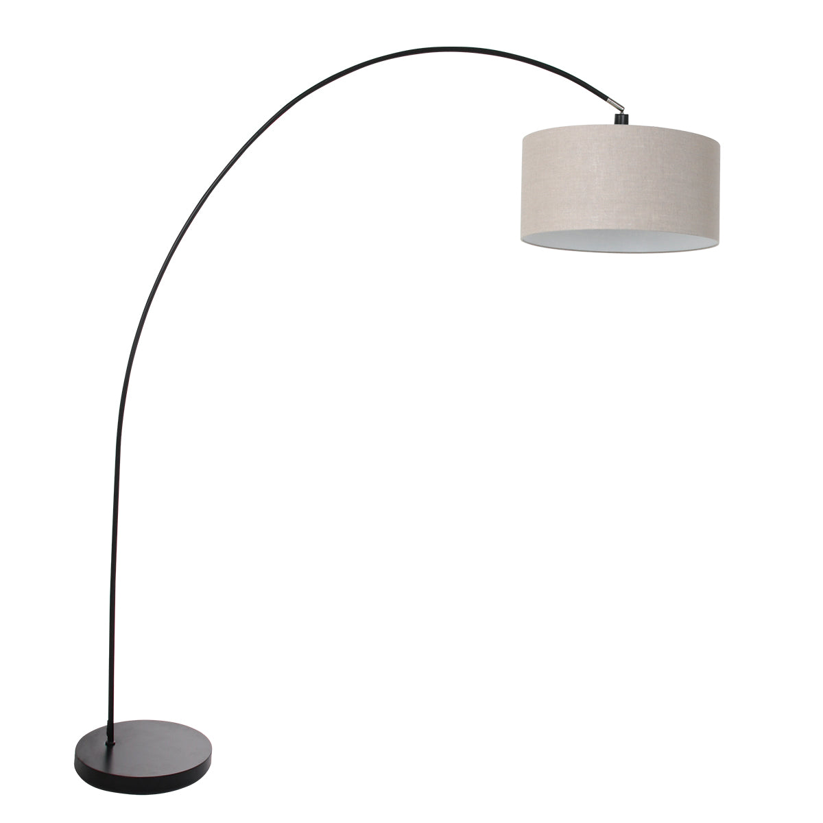 zwarte-booglamp-met-grijze-lampenkap-mexlite-solva-main-image