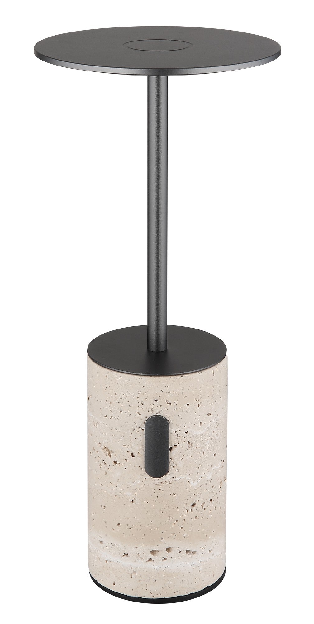 Lampada da tavolo LED in travertino grigio di medie dimensioni – immagine 1