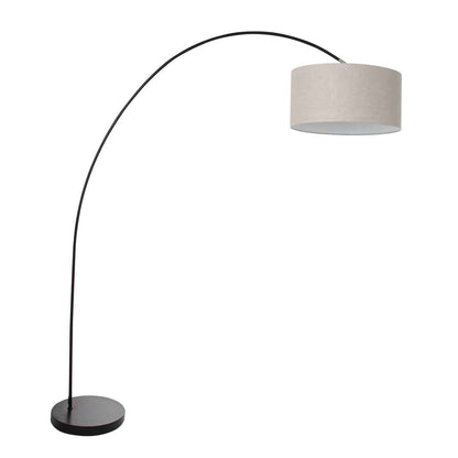 zwarte-booglamp-met-grijze-lampenkap-mexlite-solva-main-image