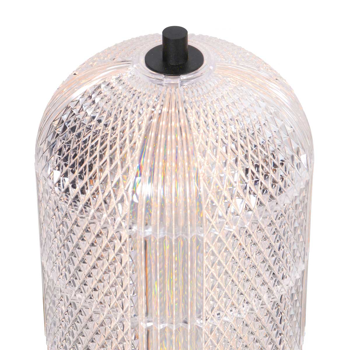 Nowoczesna czarna lampa stołowa LED Mexlite Geripu – zdjęcie 4