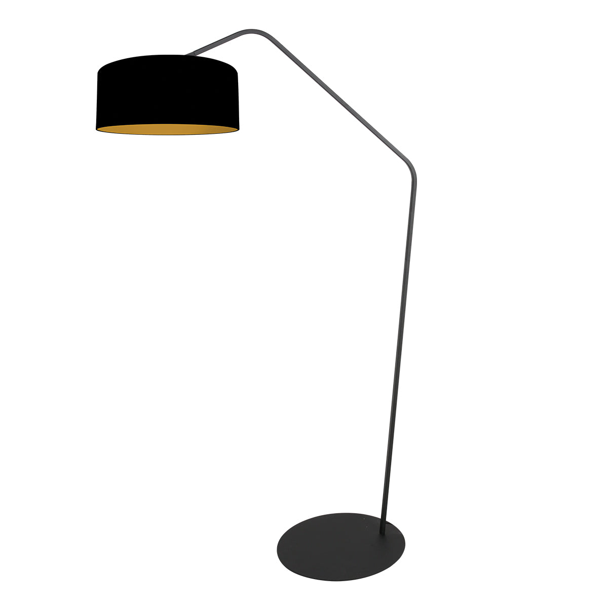 zwarte-booglamp-zwart-gouden-kap-anne-lighting-zigzag-variant-image1