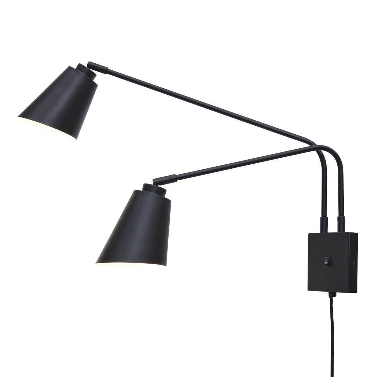 2-lichts-wandlamp-draai-kantelbaar-zwart-its-about-romi-bremen-main-image