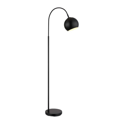 Ylellinen musta metallilattiavalaisin