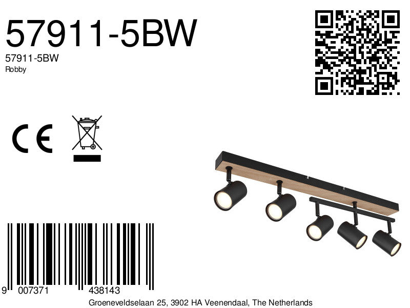 zwarte-naturel-balk-5-spots-draaiarm-globo-robby-variant-image8a