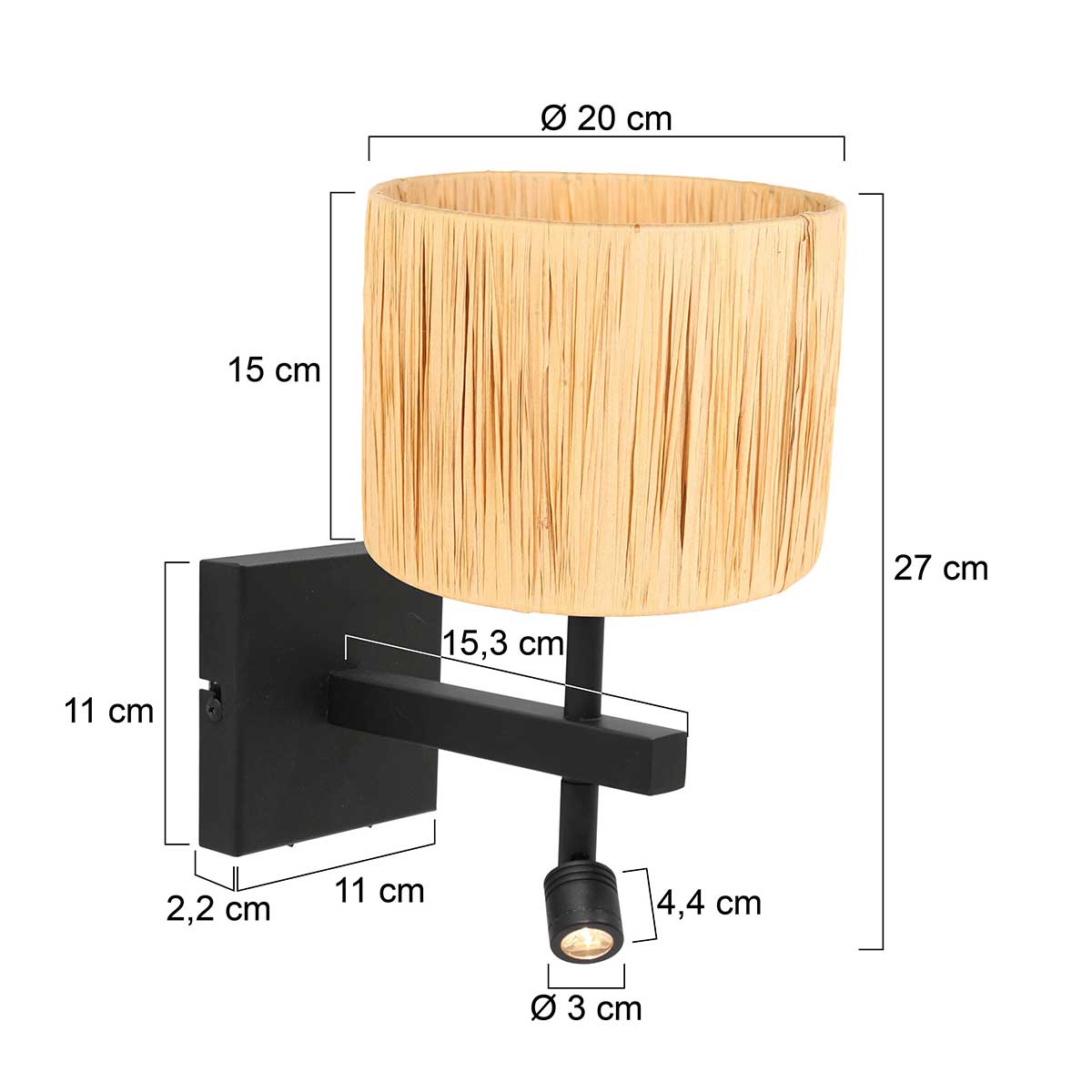 wandlamp-zwart-met-houtkleurige-kap-steinhauer-stang-variant-image7