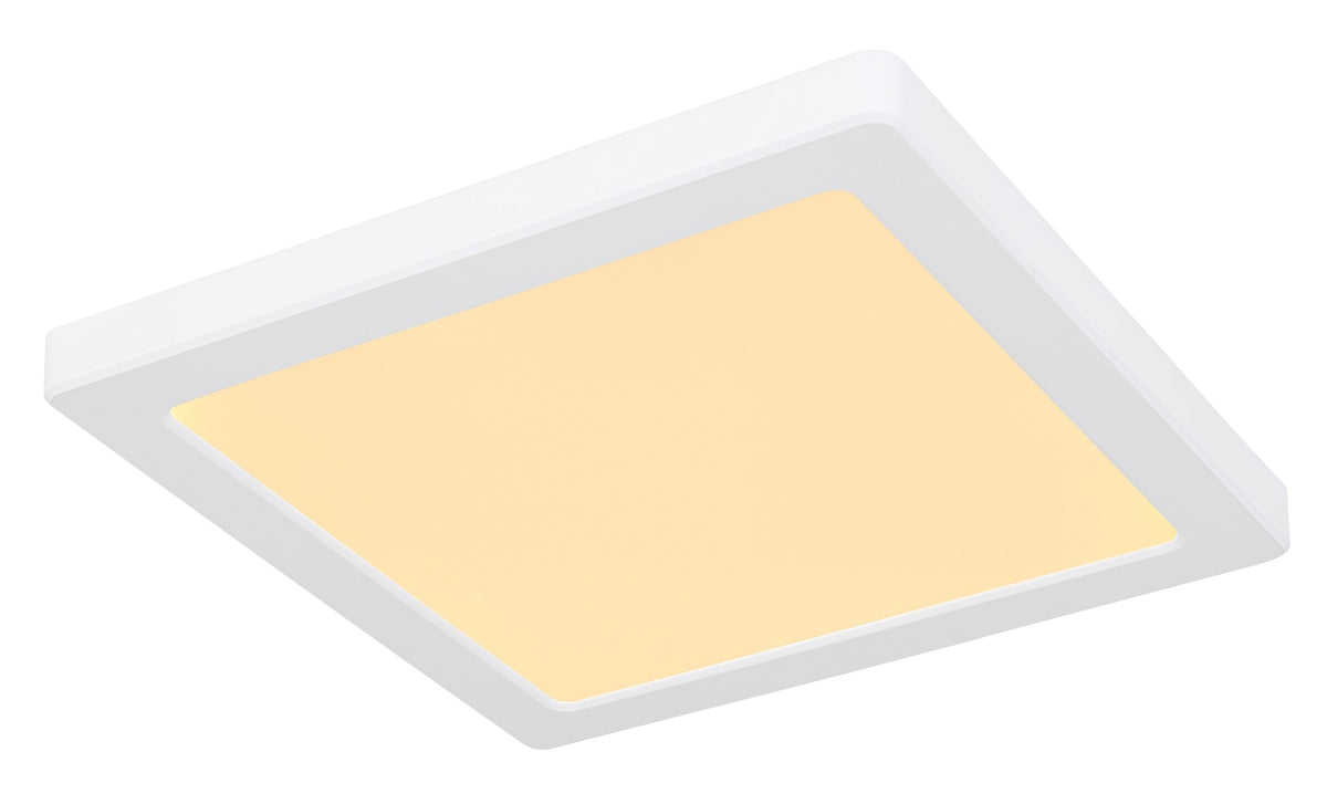 Lampada da soffitto LED in plastica bianca di media grandezza – immagine 4