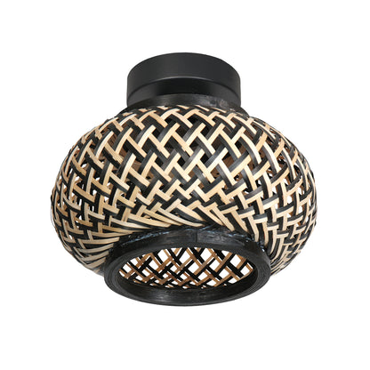 zwarte-plafondlamp-met-kleine-bamboekap-steinhauer-bloeba-main-image