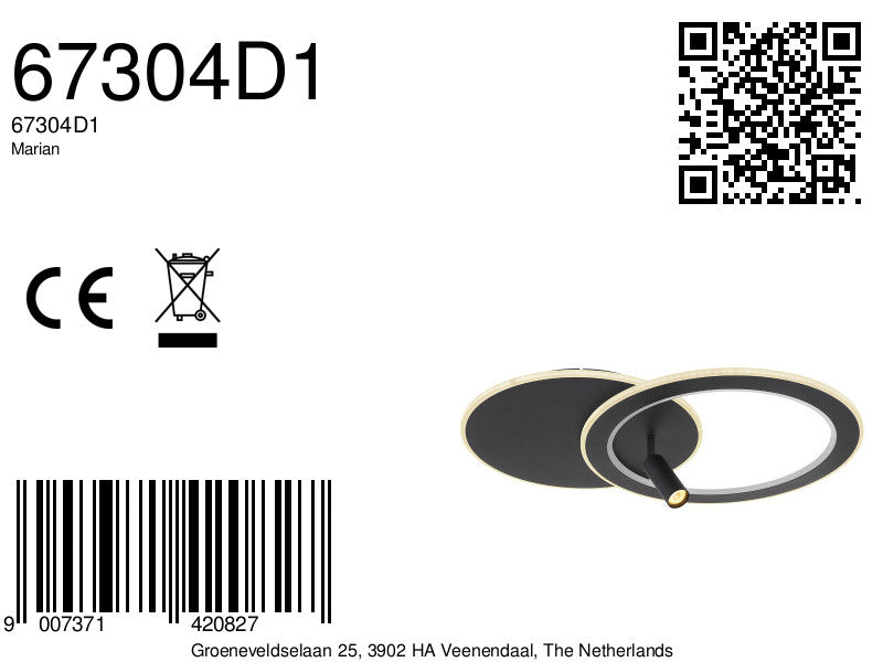moderne-zwarte-ring-plafondlamp-spot-globo-marian-variant-image8a