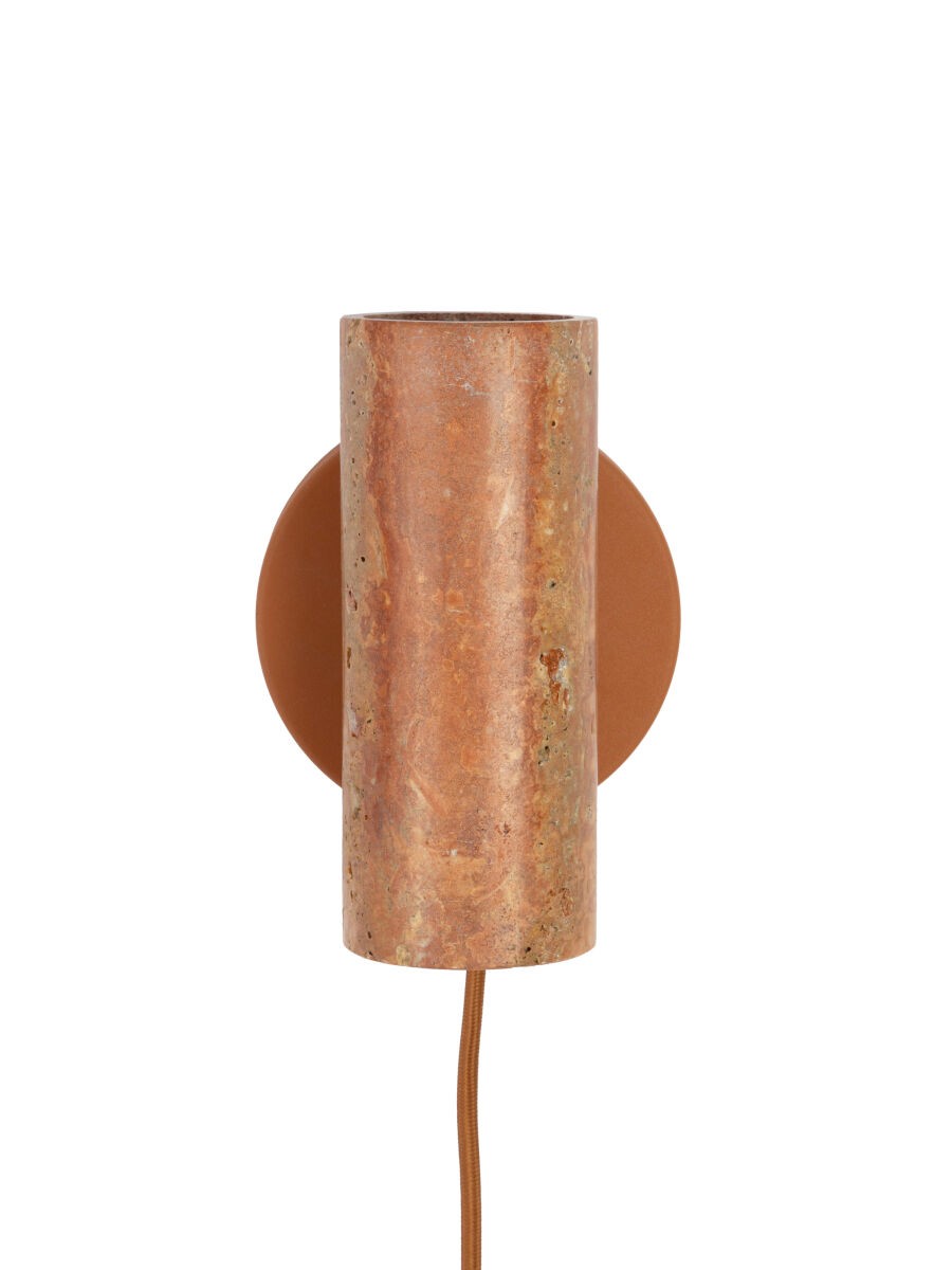 Piccola lampada da parete in travertino terracotta It's About RoMi Tivoli – immagine 1