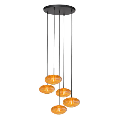 5-lichts-hanglamp-zwart-met-amber-glas-mexlite-aurelio-variant-image1