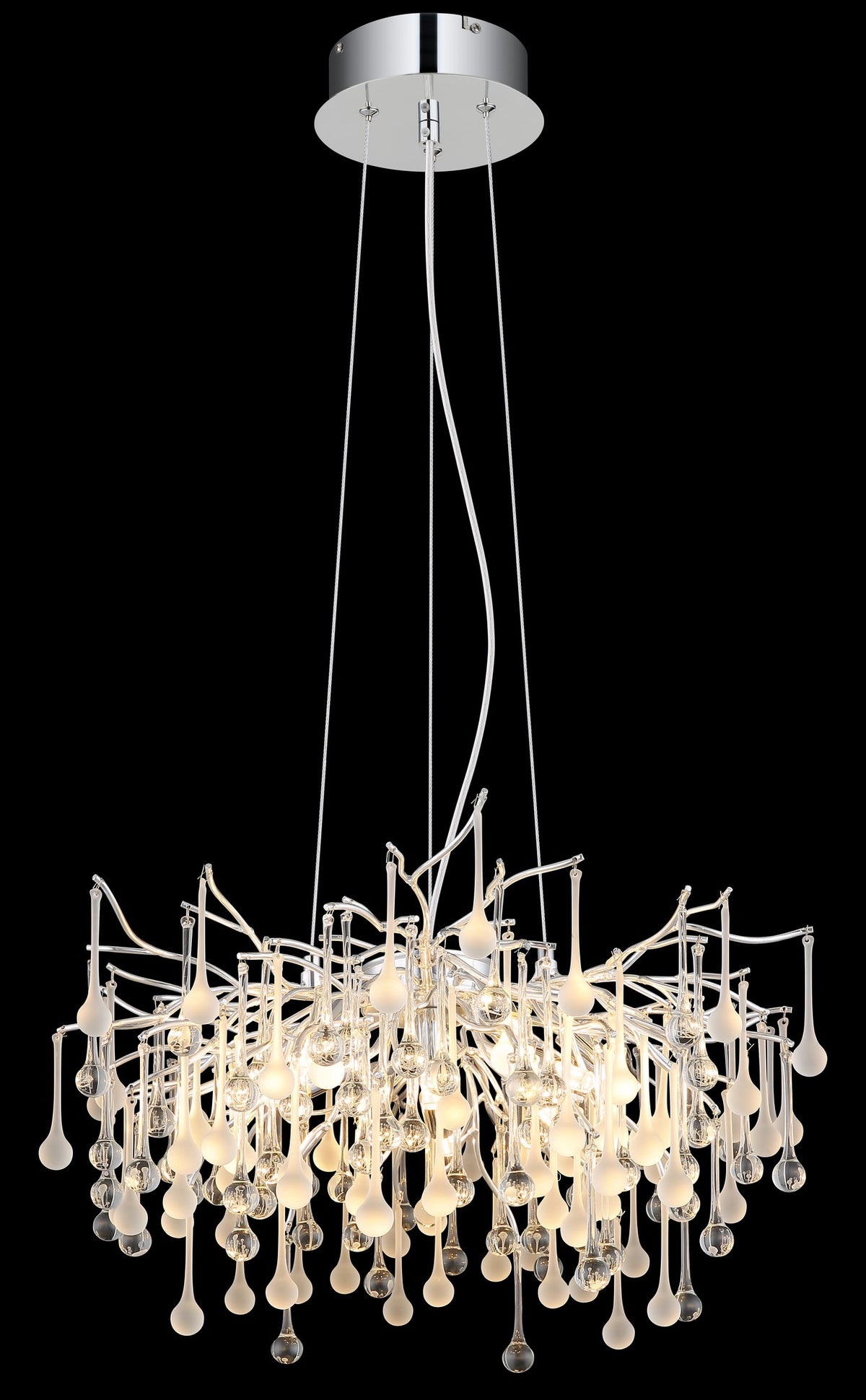 Pequena candelabro de metal cromado – imagem 3