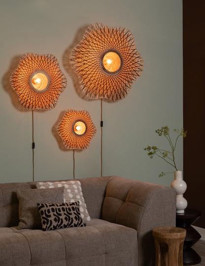 Lampada da parete in bambù naturale e marrone GOOD&MOJO Madura – immagine 11