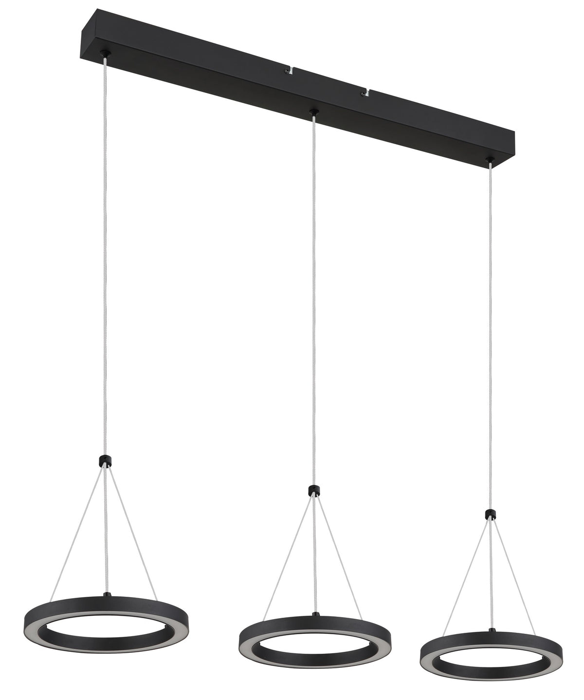 Lampa suspendată din metal negru elegant cu LED – imaginea 1