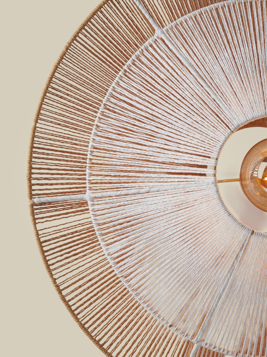 Lampada a sospensione in carta di colore naturale affascinante GOOD&MOJO Lumbini – immagine 1