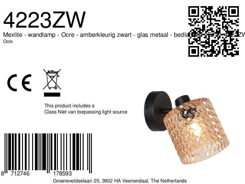 zwarte-wandlamp-met-amberkleurige-glazen-kap-mexlite-ocre-variant-image8a