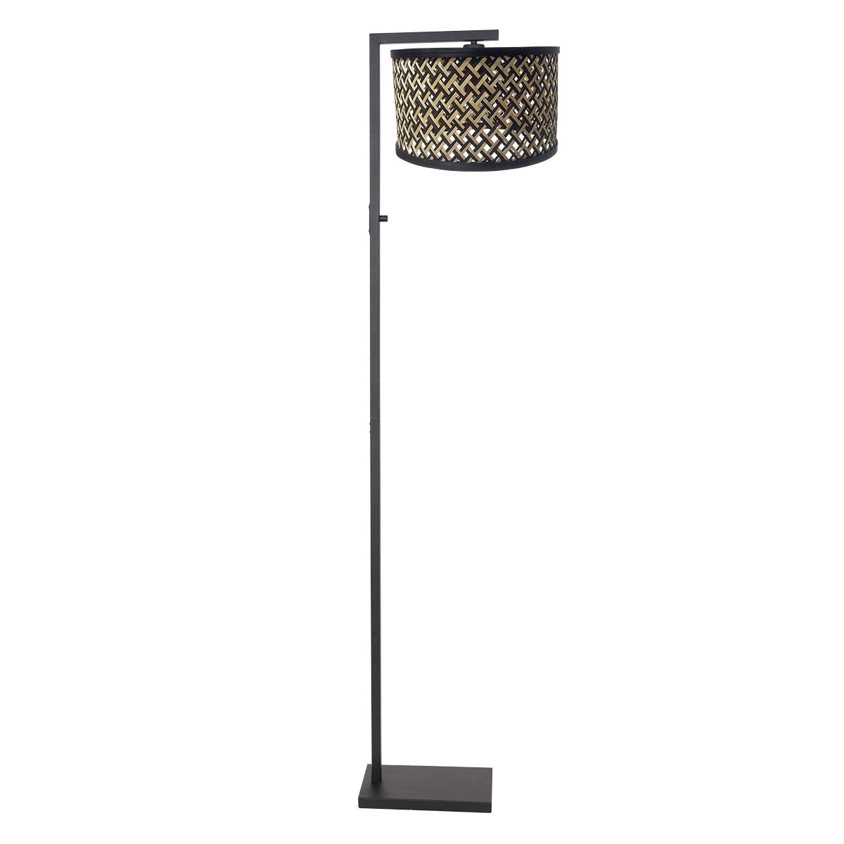 staand-vloerlamp-zwart-met-patroonkap-steinhauer-stang-main-image