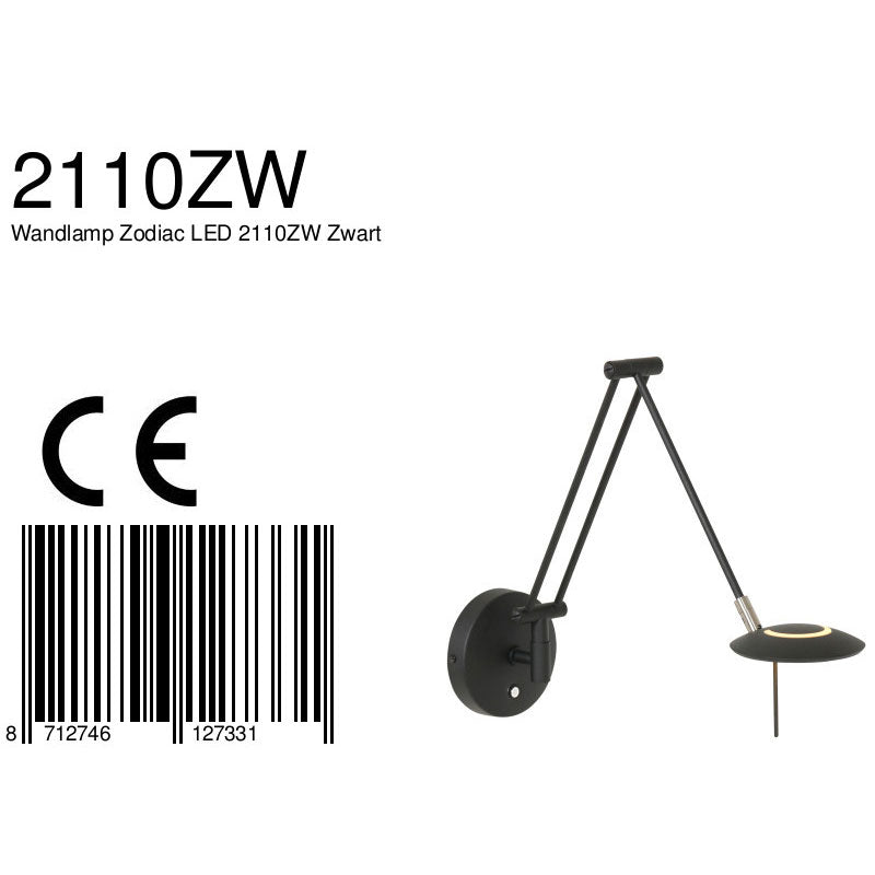moderne-zwarte-kunststoffen-metalen-wandlamp-steinhauer-zodiac-led-variant-image8a
