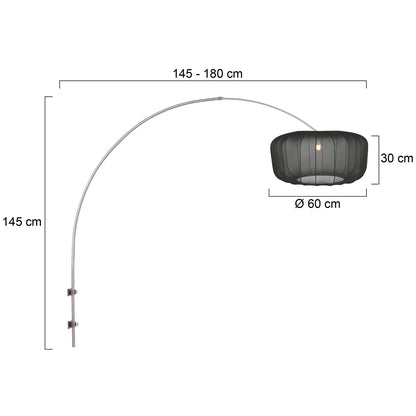 staalkleurige-boog-wandlamp-met-grote-zwarte-kap-steinhauer-sparkled-light-variant-image7