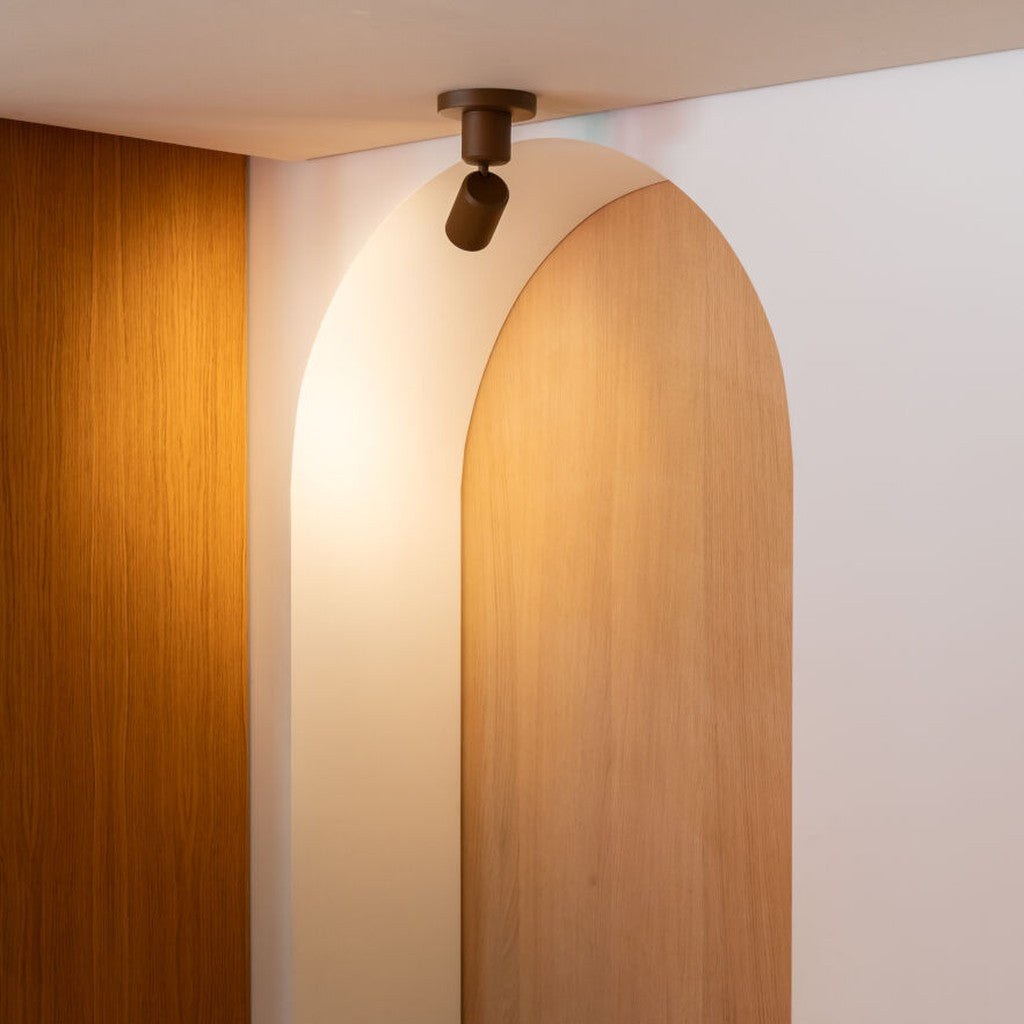 Lustre de alumínio marrom natural It's About RoMi Milan – fotografia de ambiente