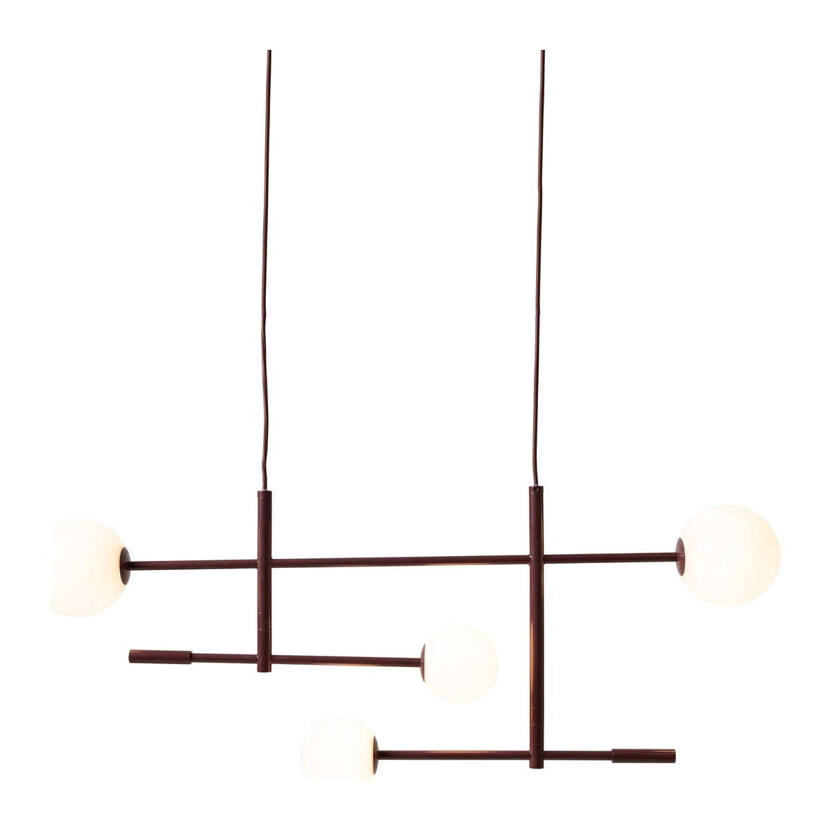Bordeaux metalen hanglamp met glazen bollen It's About RoMi Copenhagen