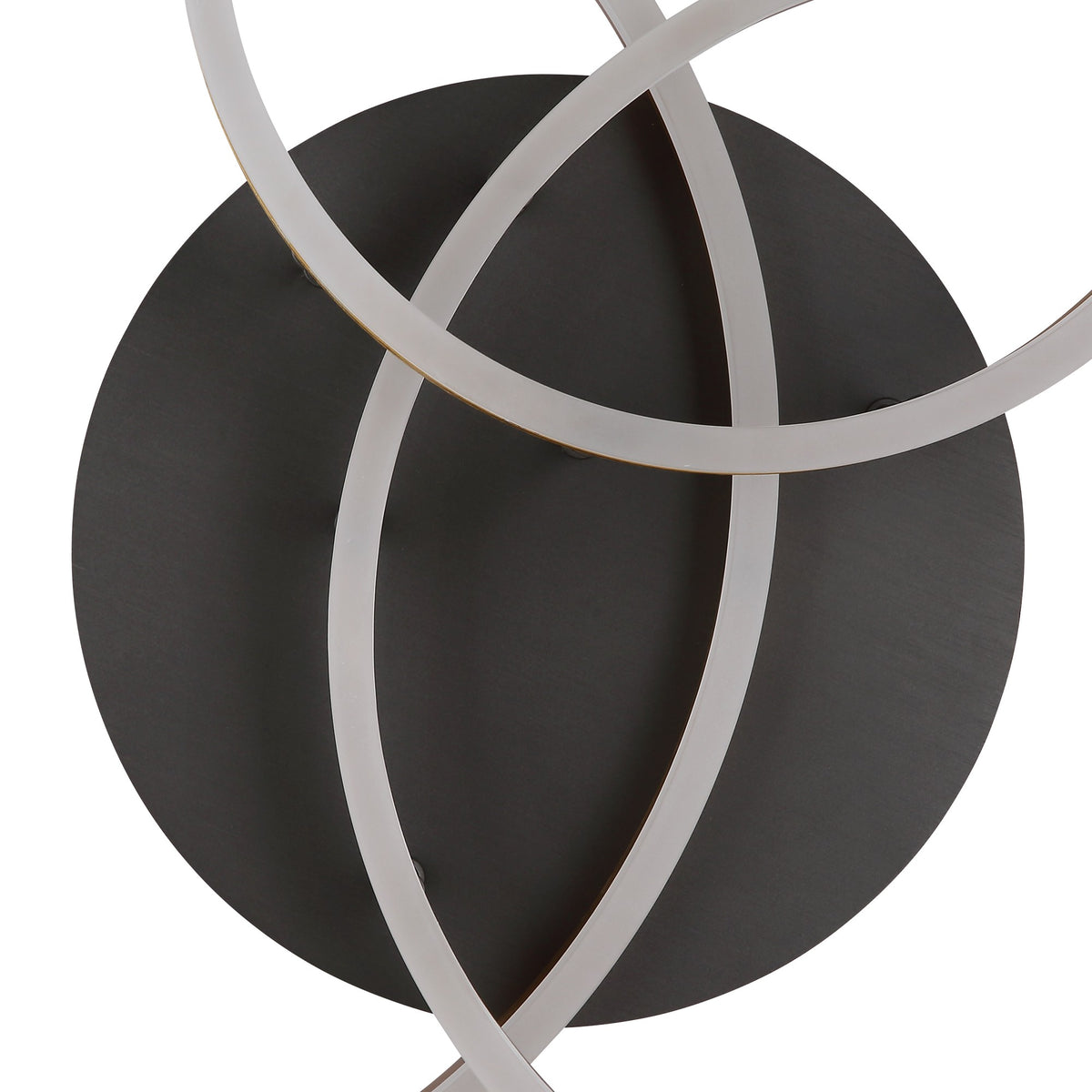Grande lampada da soffitto LED in alluminio nero – immagine 3