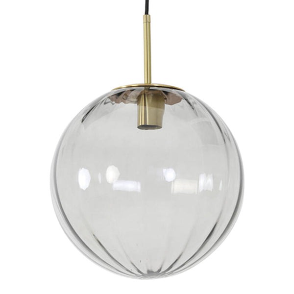 Light & Living Magdala hanglamp rookglas Ø30 cm
